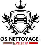 Autre version du logo OS Nettoyage sur fond blanc